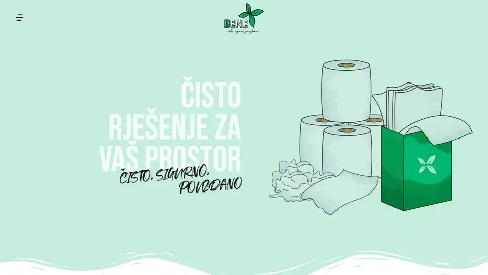 Screenshot web stranice Benesapiati - benesapiati.hr
