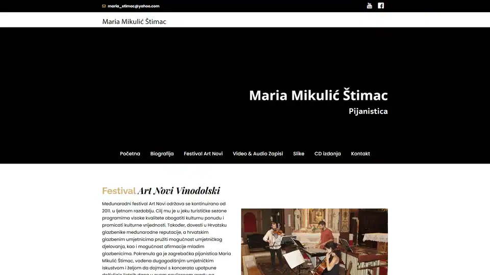 Screenshot web stranice Mariamikulicstimac - mariamikulicstimac.hr